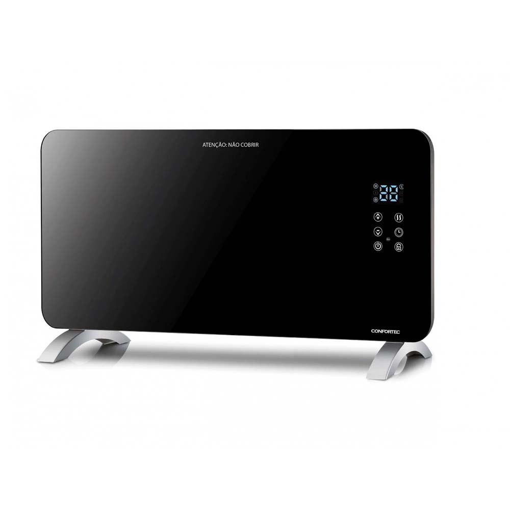 CONFORTEC CONVECTOR 750-1500W VIDRO PRETO TEMP LIG.WIFI - CPN1500WIFIB