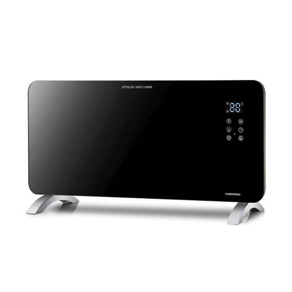 CONFORTEC CONVECTOR 1000-2000W VIDRO PRETO TEMP LIG.WIFI - CPN2000WIFIB