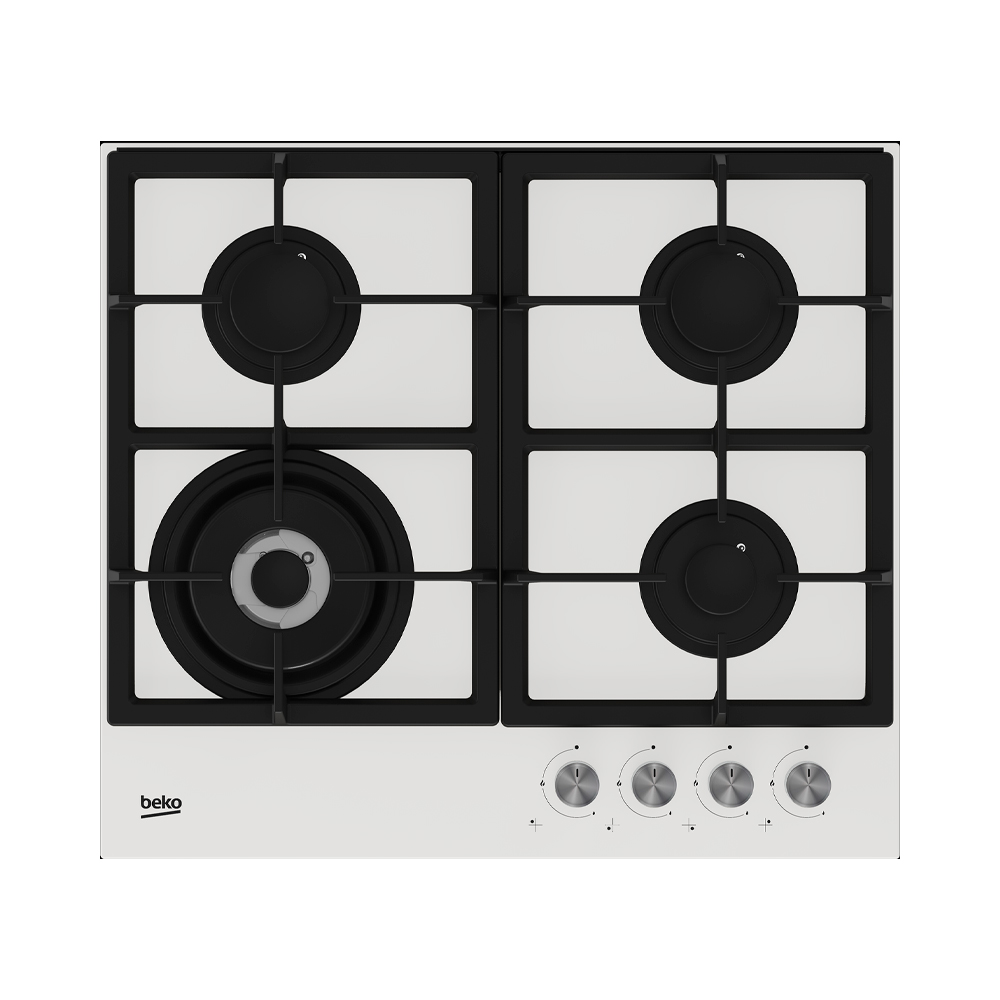 BEKO - Placa a Gás BEKO HILW64225SW Placa a Gás BEKO HILW64225SW