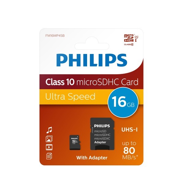 Carto de memria 16GB Philips FM16MP45B/10