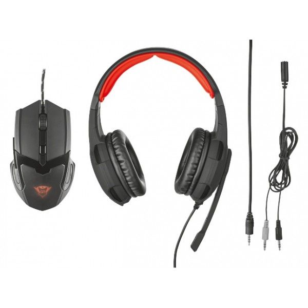 Auriculares e rato Trust GXT 784 Gaming Set 2 in 1