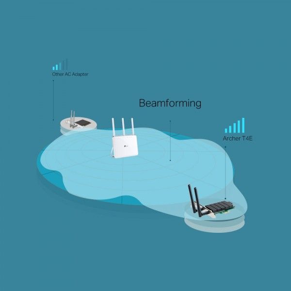 PLACA DE REDE PCIE WIRELESS AC 1200MBPS - TP-LINK ARCHER T4E