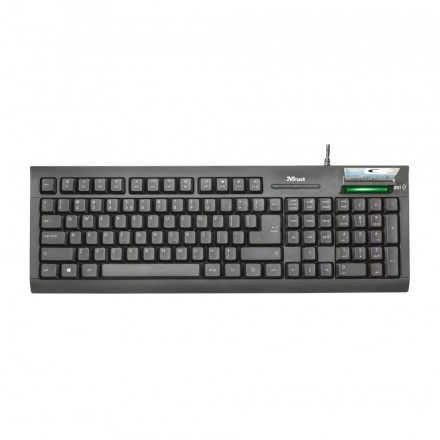 Teclado TRUST PT C/Leitor SmartCards