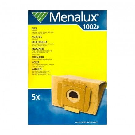 Pack 5 Sacos para aspirador ZANUSSI MENALUX 1002P