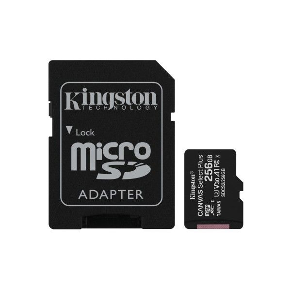Carto de Memria Micro SD 256GB KINGSTON