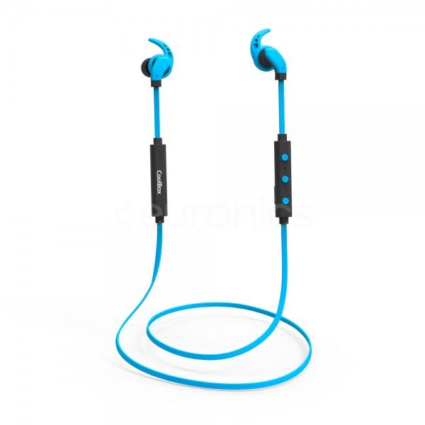 Auriculares Coolbox sem fios Bluetooth c/micro CoolSport Azul