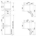 Frigorfico Combinado Smeg FAB38RRD5