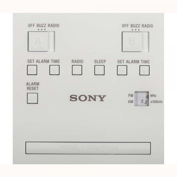 Rádio Despertador Sony ICF-C1 (Branco)