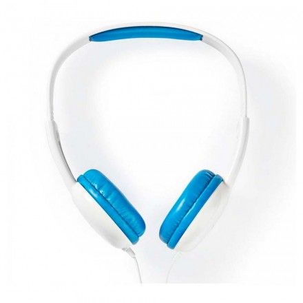 Auscultadores com fio Nedis HPWD4200BU (Azul/Branco)