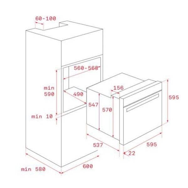 Forno Teka HBE615MESS Forno Teka HBE615MESS