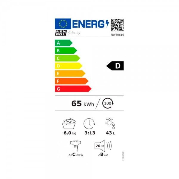 Mquina de Lavar Roupa New Pol NWT0610