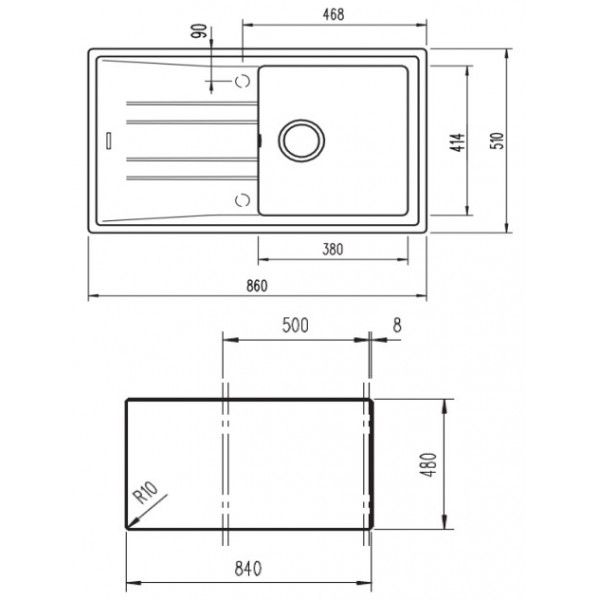 Lava-loia TEKA Stone 50 B-TG 1B 1D