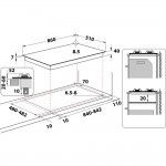 Placa a gs Whirlpool GMWL 958/IXL