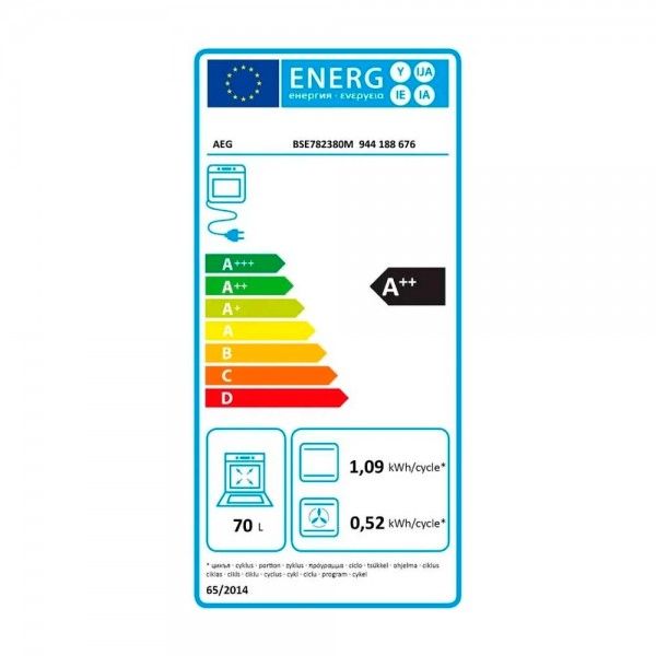 Forno a vapor AEG BSE782380M
