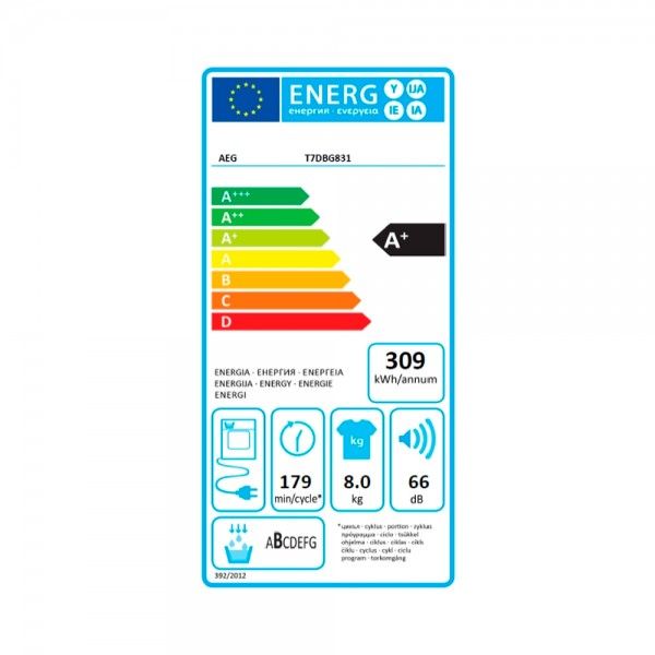 Mquina de Secar Roupa AEG T7DBG831