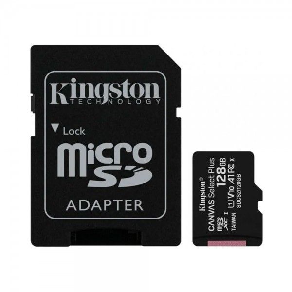 Cartão de Memória MicroSDXC 128GB KINGSTON