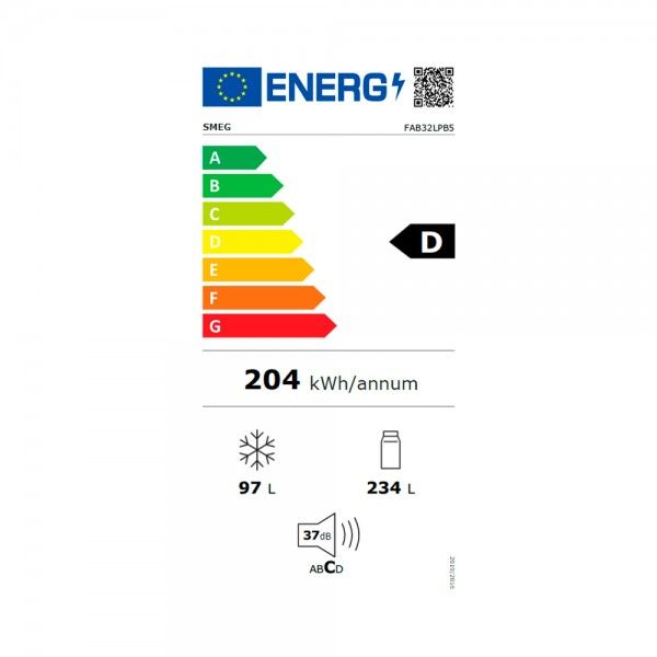 Frigorfico Combinado Smeg FAB32LPB5