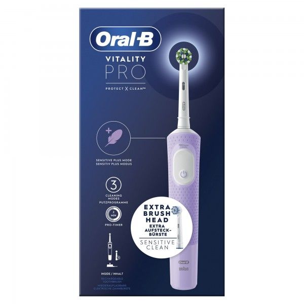 Escova de Dentes Elétrica Oral-B Vitality Pro Lilás