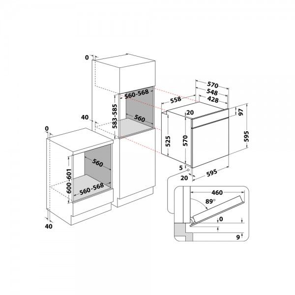 Forno HOTPOINT FA3841HIXHA