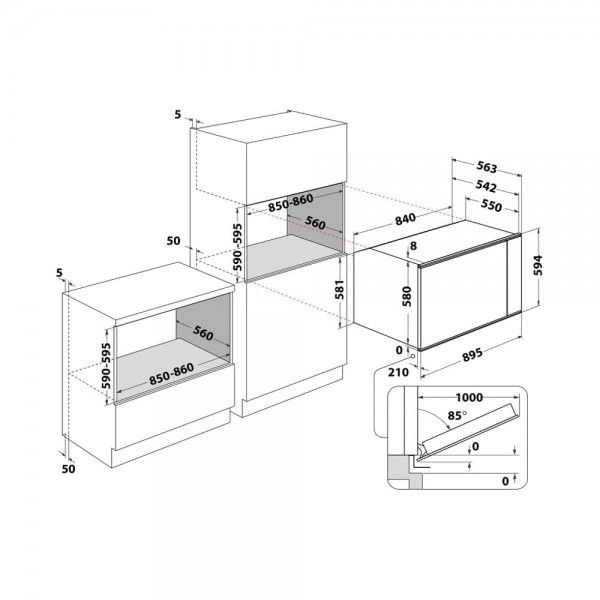 Forno Hotpoint MS3 744 IX HA