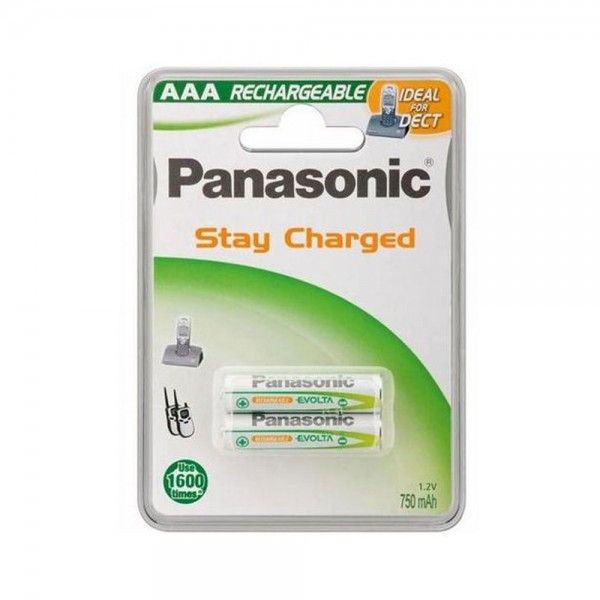 Pilha Recarregvel AAA 750mAh Panasonic HHR4MVE2BD