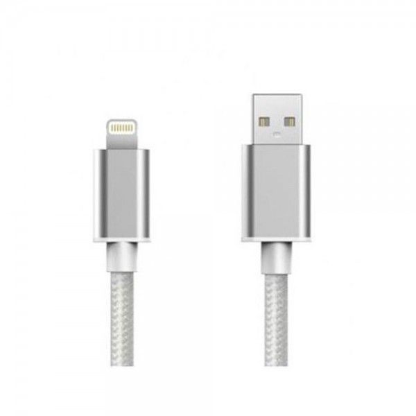 Cabo USB TECH FUZZION Lightning Silver