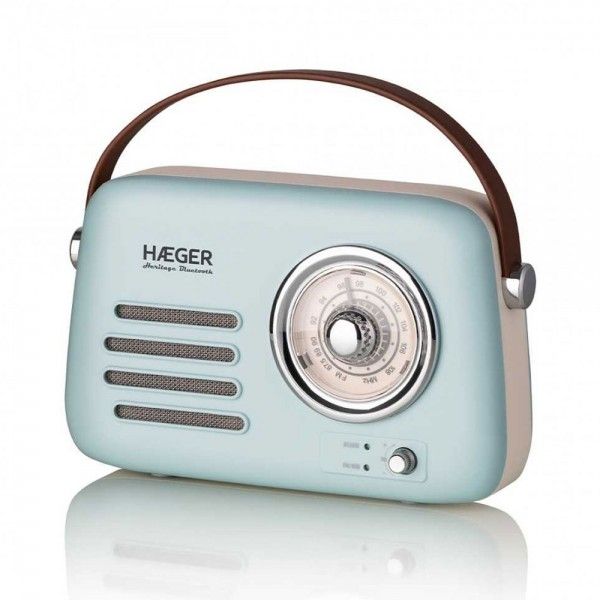 Rdio FM Vintage HAEGER Heritage RBBLU002A