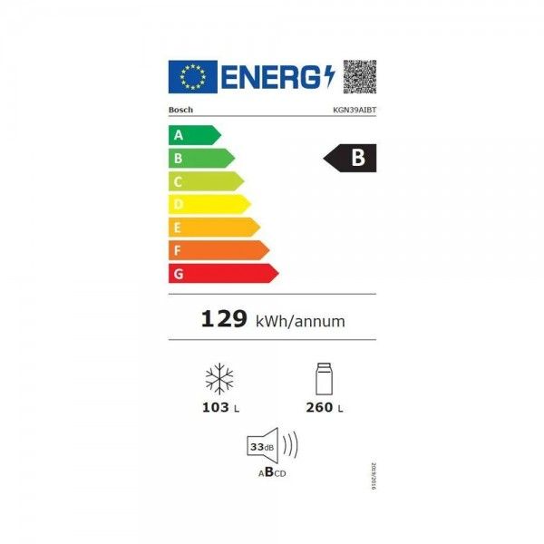 FRIGORFICO COMBINADO BOSCH KGN39AIBT