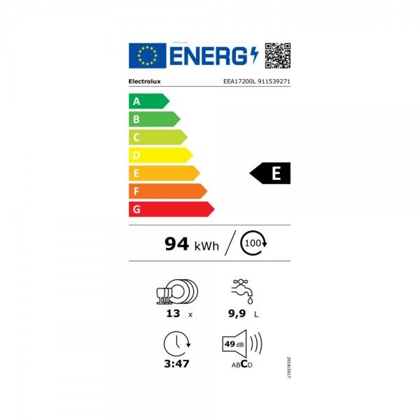 Mquina de Lavar Loia de Encastre ELECTROLUX EEA17200L