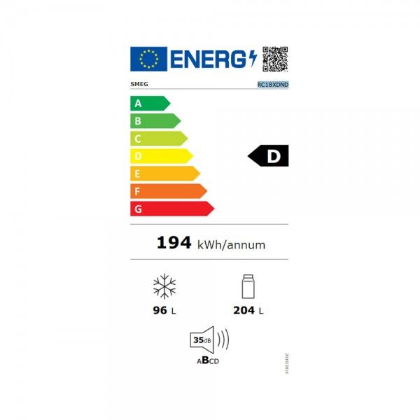 Frigorfico Combinado SMEG RC18XDND