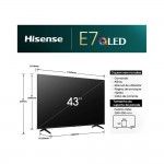 Smart TV 43" HISENSE 43E7NQ