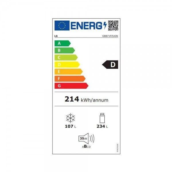 Frigorfico Combinado LG GBB71PZUGN