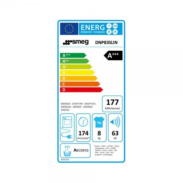 Máquina de Secar Roupa SMEG DNP83SLIN Máquina de Secar Roupa SMEG DNP83SLIN