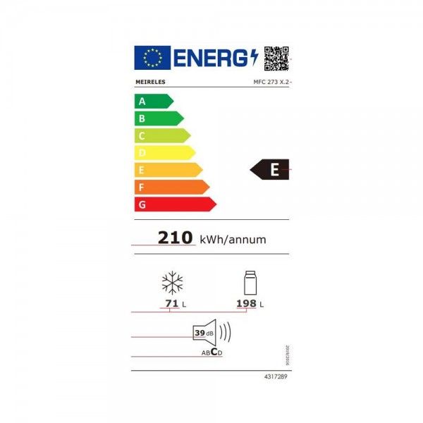Frigorfico Combinado MEIRELES MFC273X2
