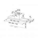 Exaustor de Integrar FRANKE FSTDRIPFREE60X