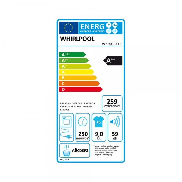 Mquina de Secar Roupa WHIRLPOOL W7D93SBEE