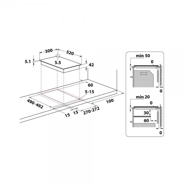 Placa de Induo HOTPOINT HRD 5030 B