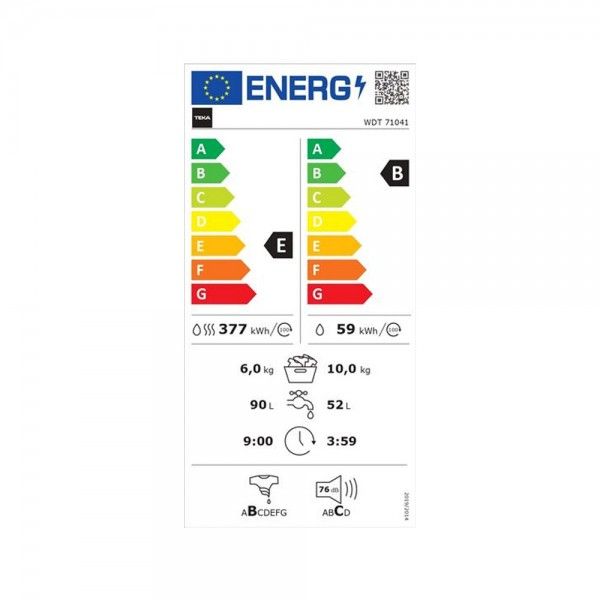 Mquina de Lavar e Secar Roupa TEKA WDT 71041 WH