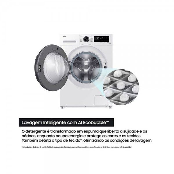 Mquina de Lavar e Secar Roupa AI Eco Bubble SAMSUNG WD11DG5B15BEEP