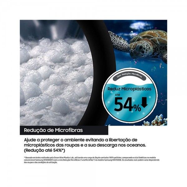 Mquina de Lavar e Secar Roupa AI Eco Bubble SAMSUNG WD90DG5B15BEEP