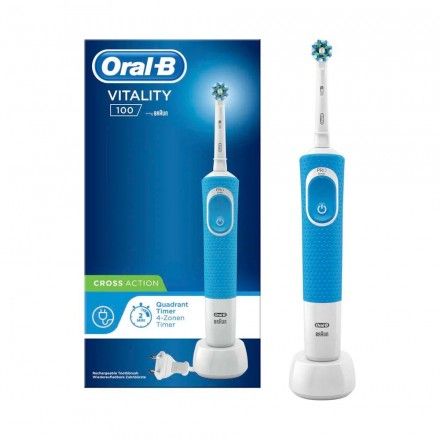 Escova de Dentes Eltrica ORAL B Vitality Crossact Azul