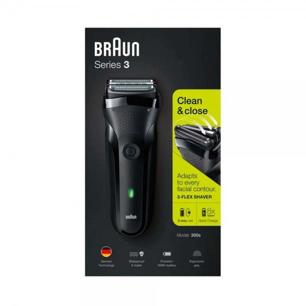 Mquina de Barbear BRAUN Series 3 300S Black