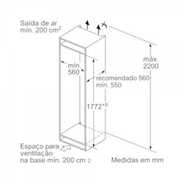 Frigorfico combinado de encastre Siemens KI86NAFF0