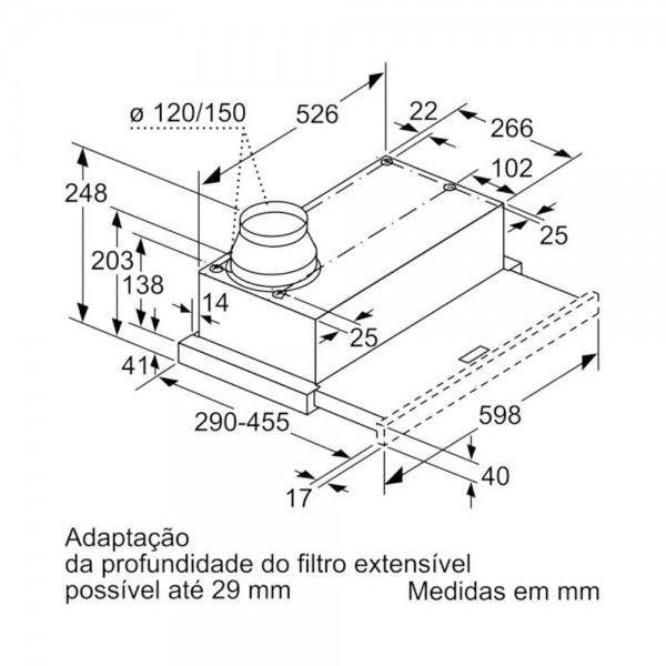Exaustor Telesc�pico SIEMENS LI64MB521