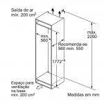 Frigorfico Combinado Encastre Bosch KIV86VSE0