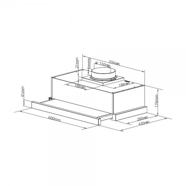 Exaustor Telesc�pico CANDY CBT 625/2 X