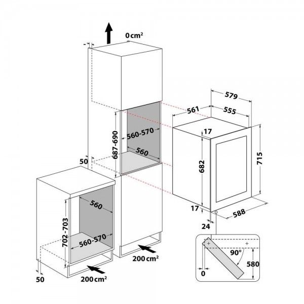 Cave de Vinho de encastre Hotpoint HA6 WC711 0