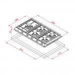 Placa de Gs Teka EX 90.1 5G AI AL DR