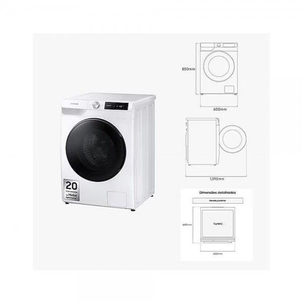 Mquina de Lavar e Secar Roupa SAMSUNG WD11DG6B85BEU3