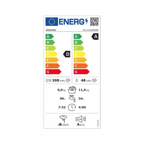 Mquina de Lavar e Secar Roupa SAMSUNG WD11DG6B85BEU3